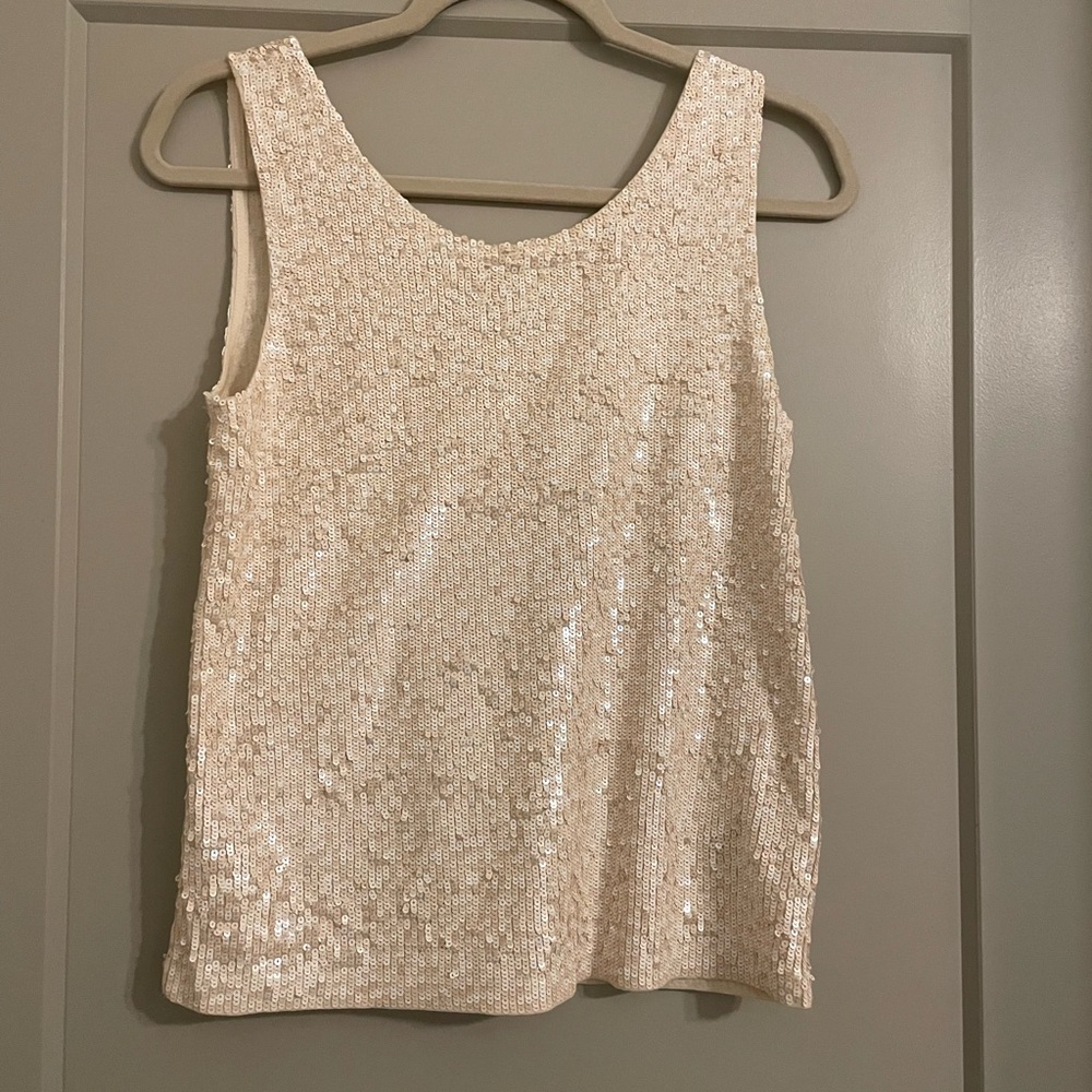 NWT Jcrew sequin tank top size S